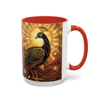 Sakura Peacock Stained Glass Style Mug