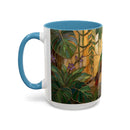 Tropical Hummingbird Stained Glass Style Mug