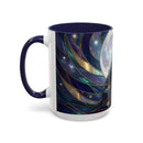 Moonlit Staffordshire Bull Terrier Stained Glass Style Mug