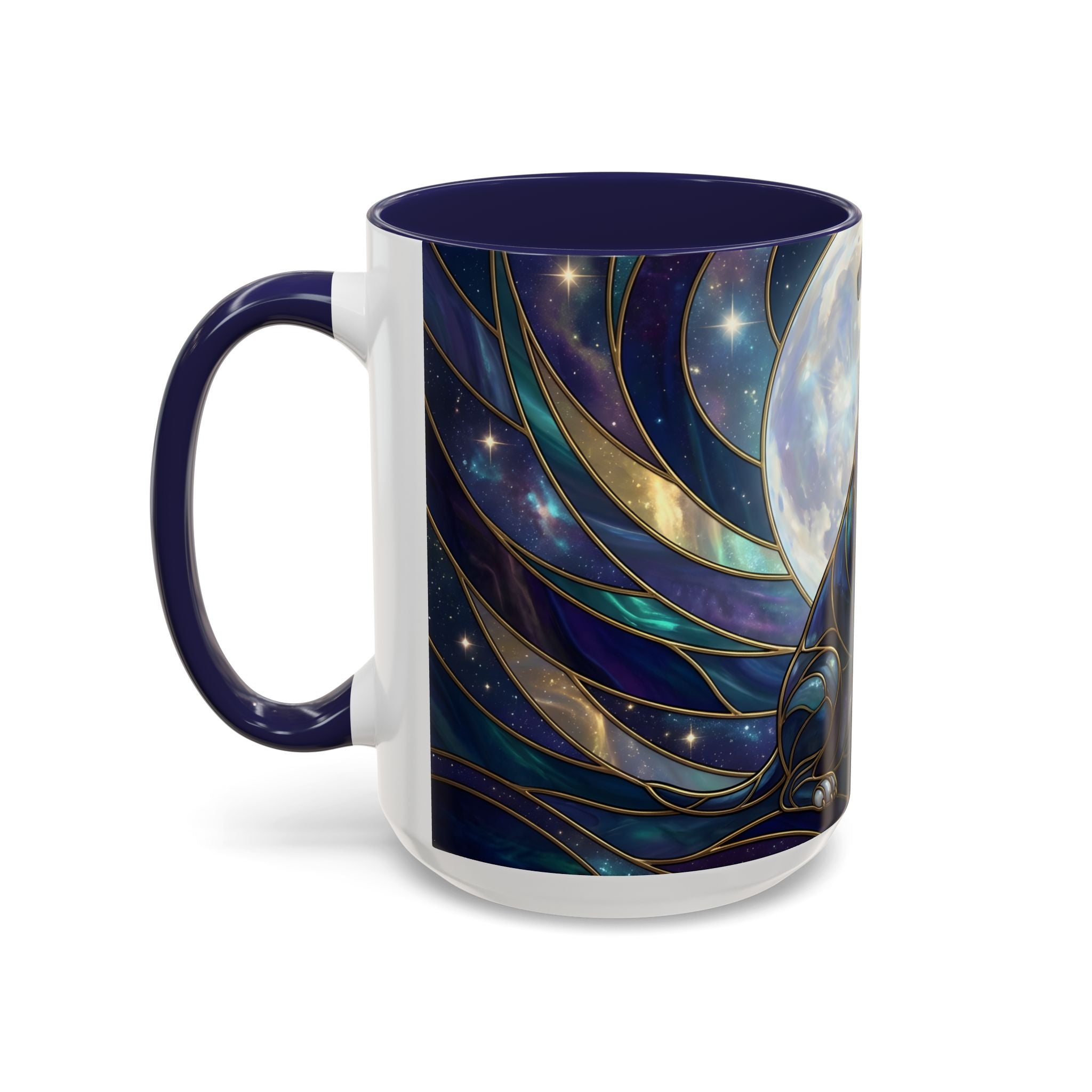 Moonlit Staffordshire Bull Terrier Stained Glass Style Mug