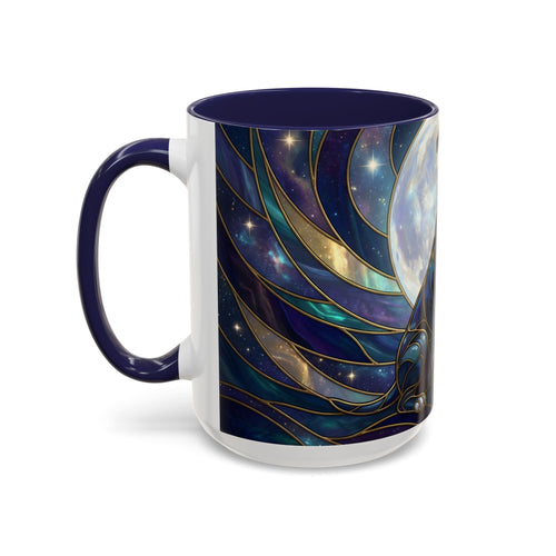 Moonlit Staffy Stained Glass Style Mug