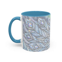 Aurora Peacock Stained Glass Style Mug