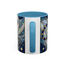 Sapphire Tiger Stained Glass Style Mug