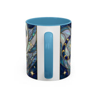 Sapphire Tiger Stained Glass Style Mug