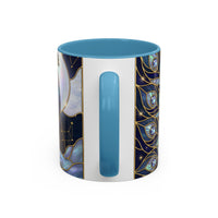 Lunar Peacock Stained Glass Style Mug