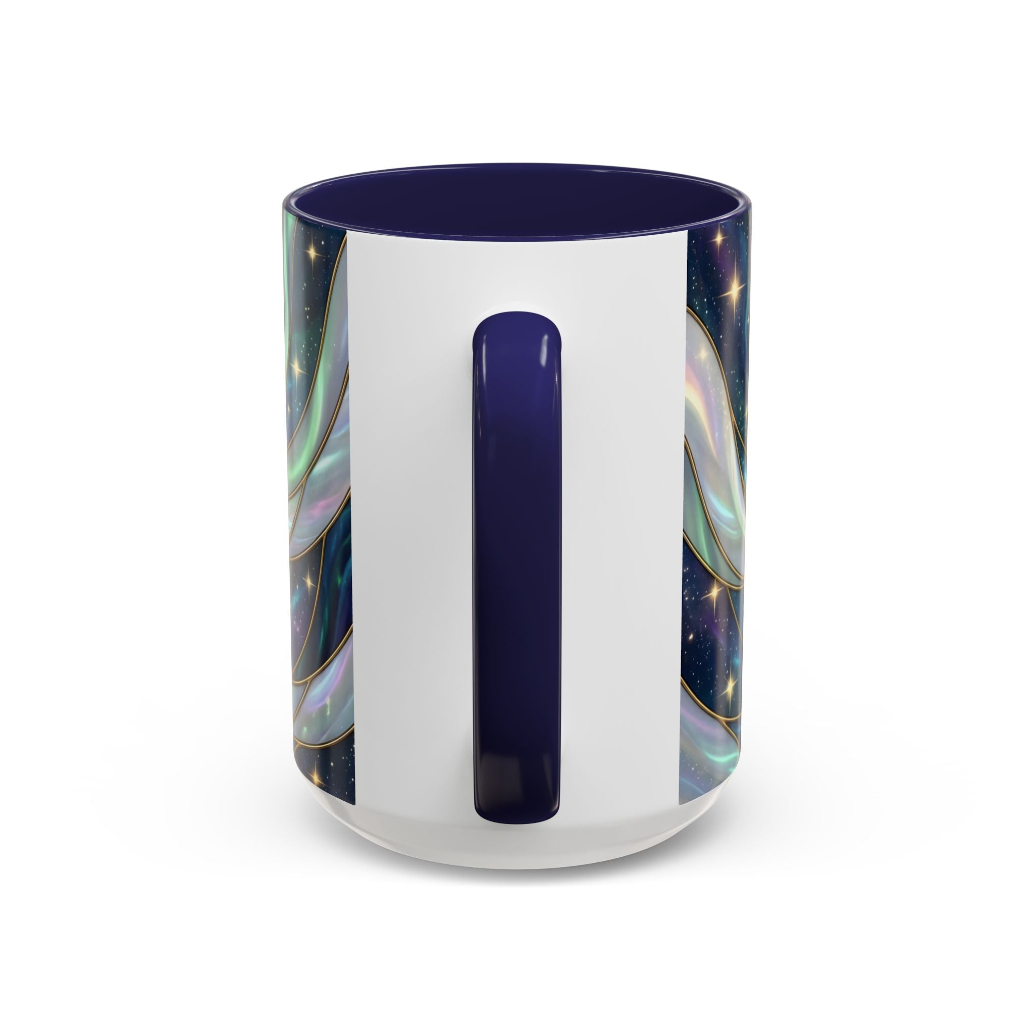 Aurora Glow Staffy Stained Glass Style Mug