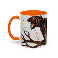 Midnight Tiger Stained Glass Style Mug