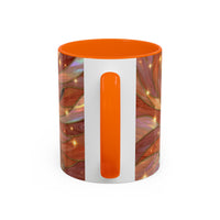 Warm Ember Staffy Stained Glass Style Mug