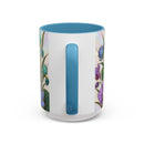Blooming Peacock Stained Glass Style Mug
