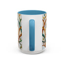 Elegant Peacock Stained Glass Style Mug