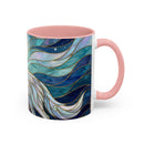 Moonlit Wolf Stained Glass Style Mug