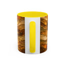 Golden Dachshund Stained Glass Style Mug