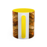 Golden Dachshund Stained Glass Style Mug