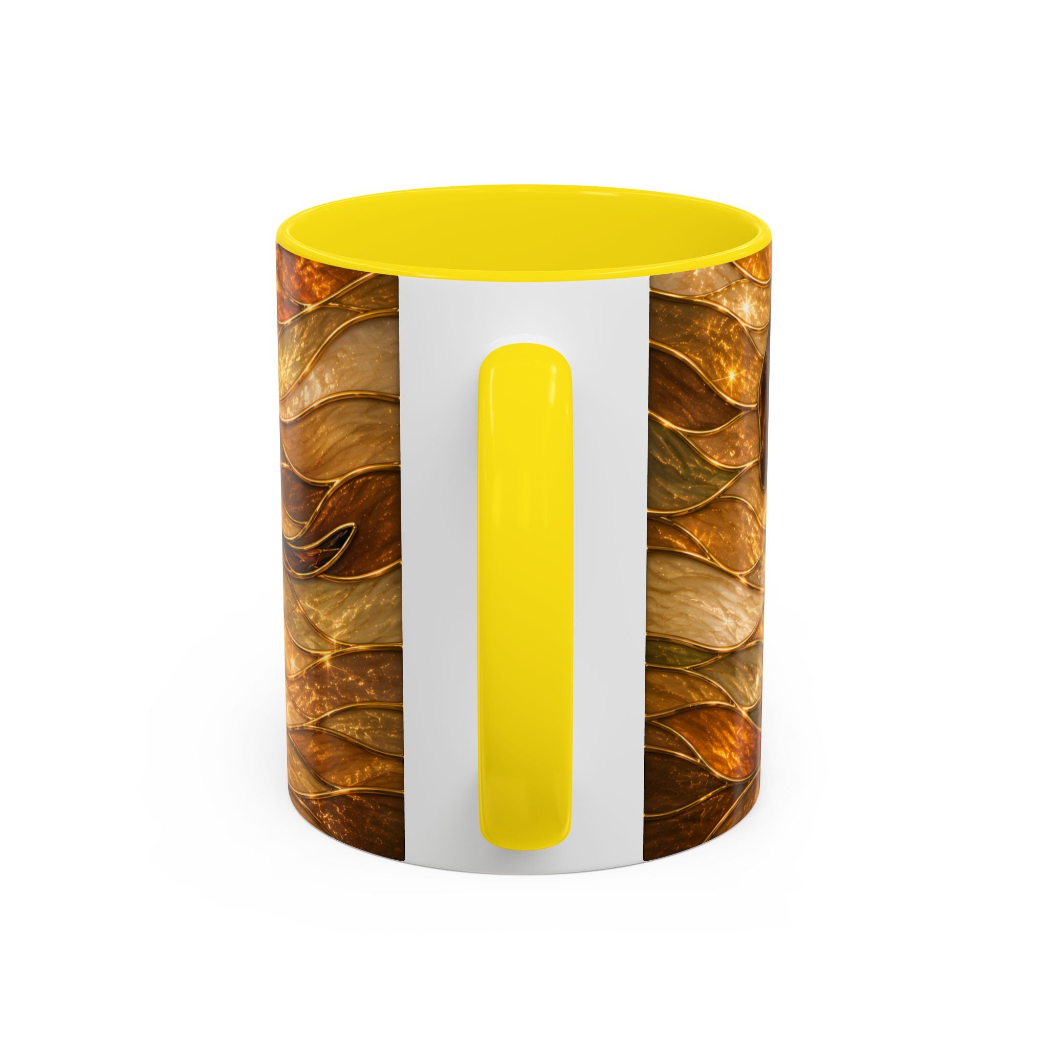 Golden Dachshund Stained Glass Style Mug