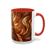 Ember Wolf Stained Glass Style Mug