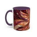 Rose Glow Hummingbird Stained Glass Style Mug