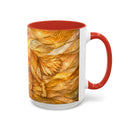 Golden Glow Golden Retriever Stained Glass Style Mug
