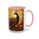 Sakura Peacock Stained Glass Style Mug