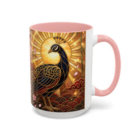 Sakura Peacock Stained Glass Style Mug