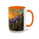Sunrise Stained Glass Mug