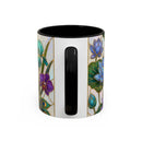 Flying Peacock Stained Glass Style Mug