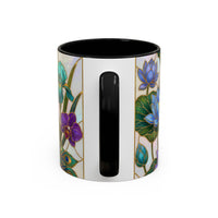 Flying Peacock Stained Glass Style Mug
