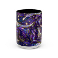 Cosmic Glow Staffy Stained Glass Style Mug