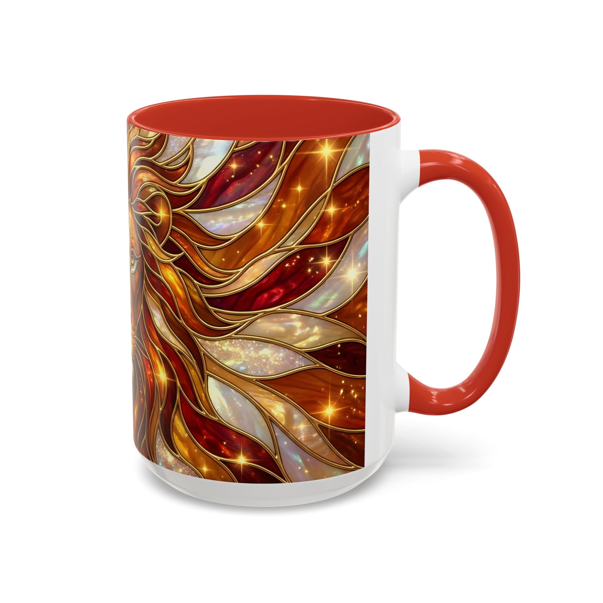 Majestic Lion Stained Glass Mug
