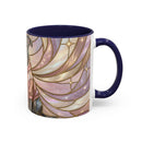 Pink Starlight Staffy Stained Glass Style Mug