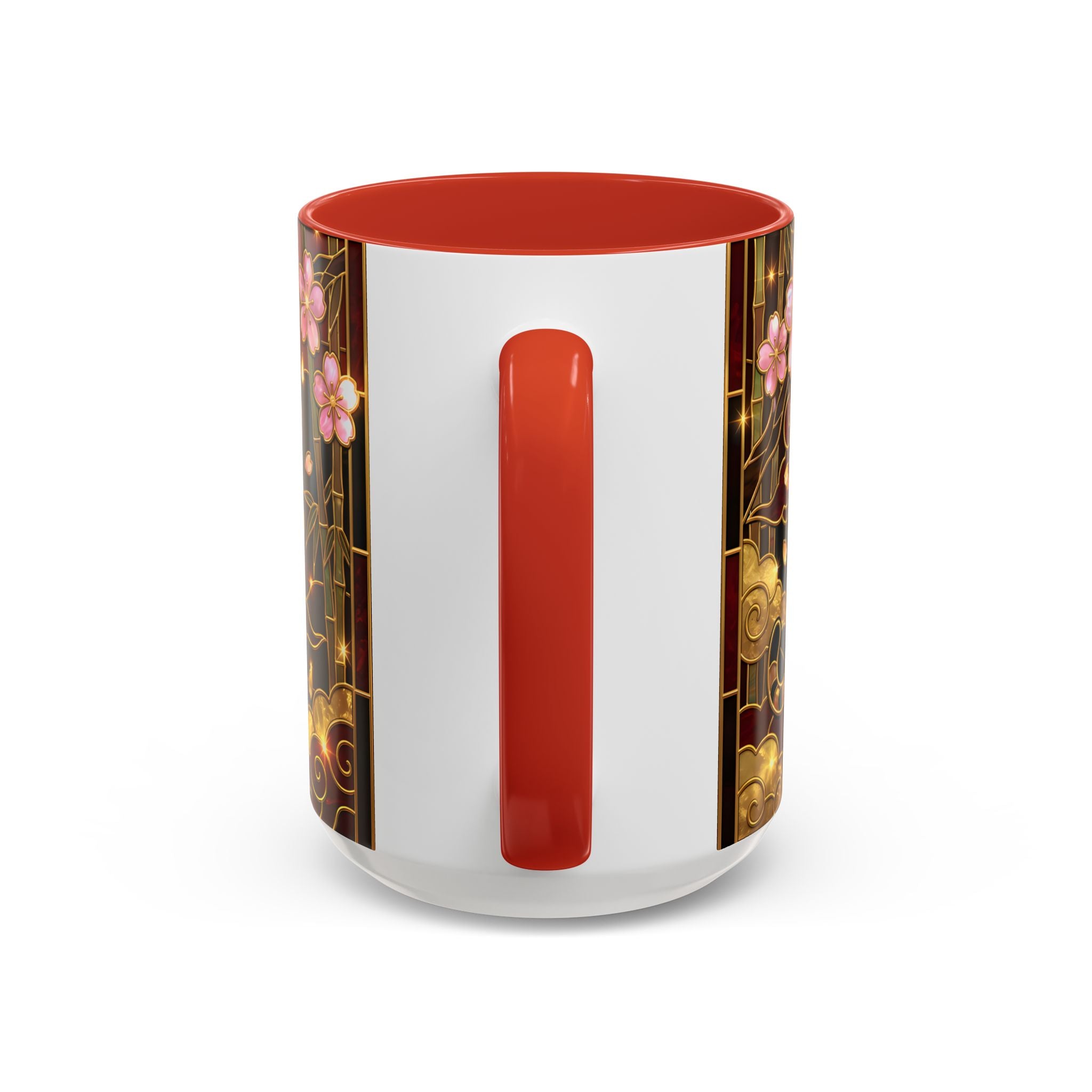 Sakura Tiger Stained Glass Style Mug