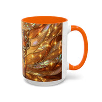 Golden Tiger Stained Glass Style Mug