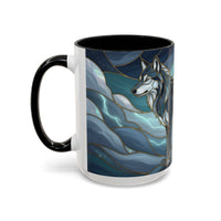 Storm Wolf Stained Glass Style Mug