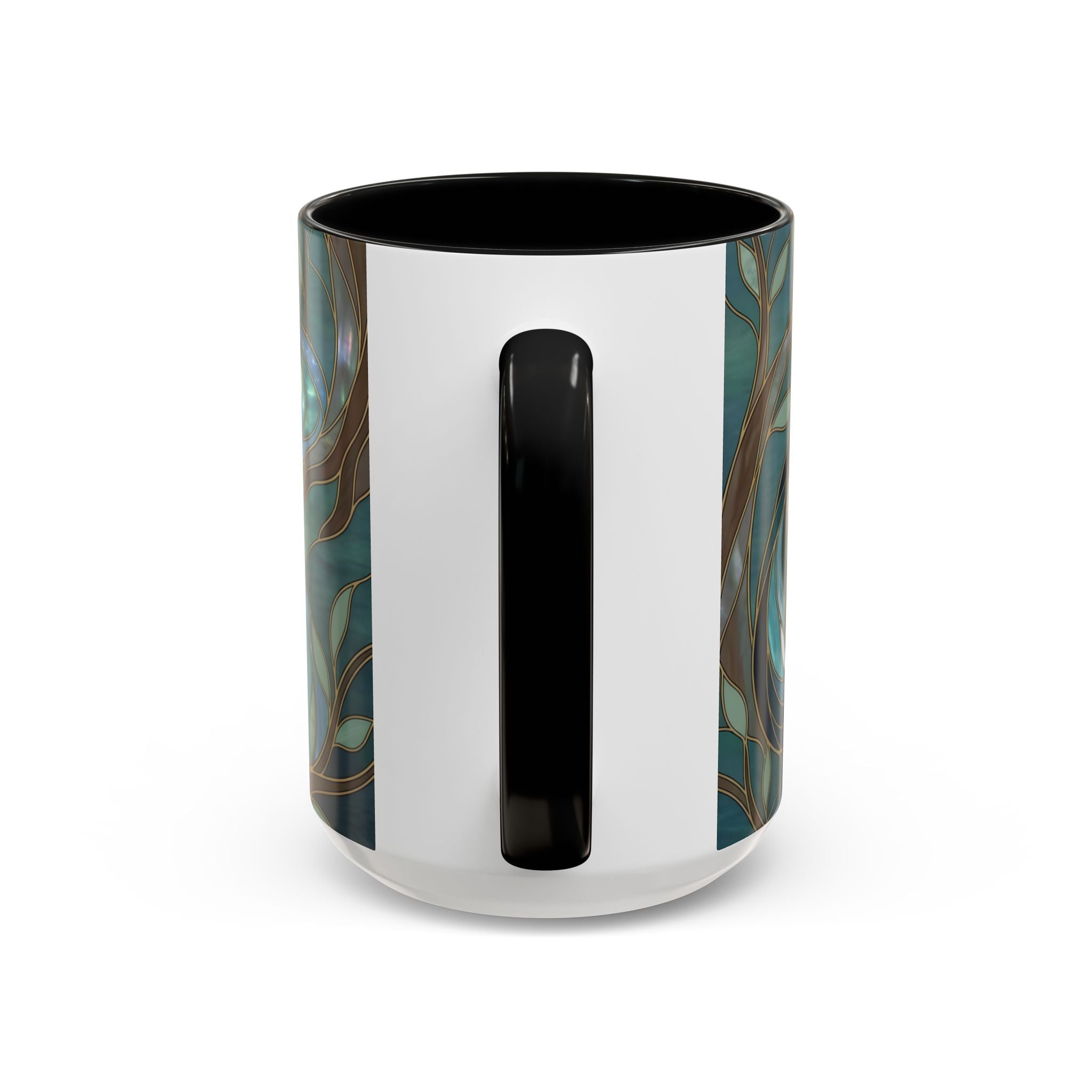 Forest Wolf Stained Glass Style Mug