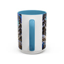 Aurora Lake Wolf Stained Glass Style Mug