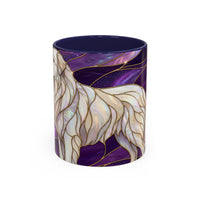 Amethyst Great Pyrenees Stained Glass Style Mug