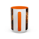 Amber Tiger Stained Glass Style Mug