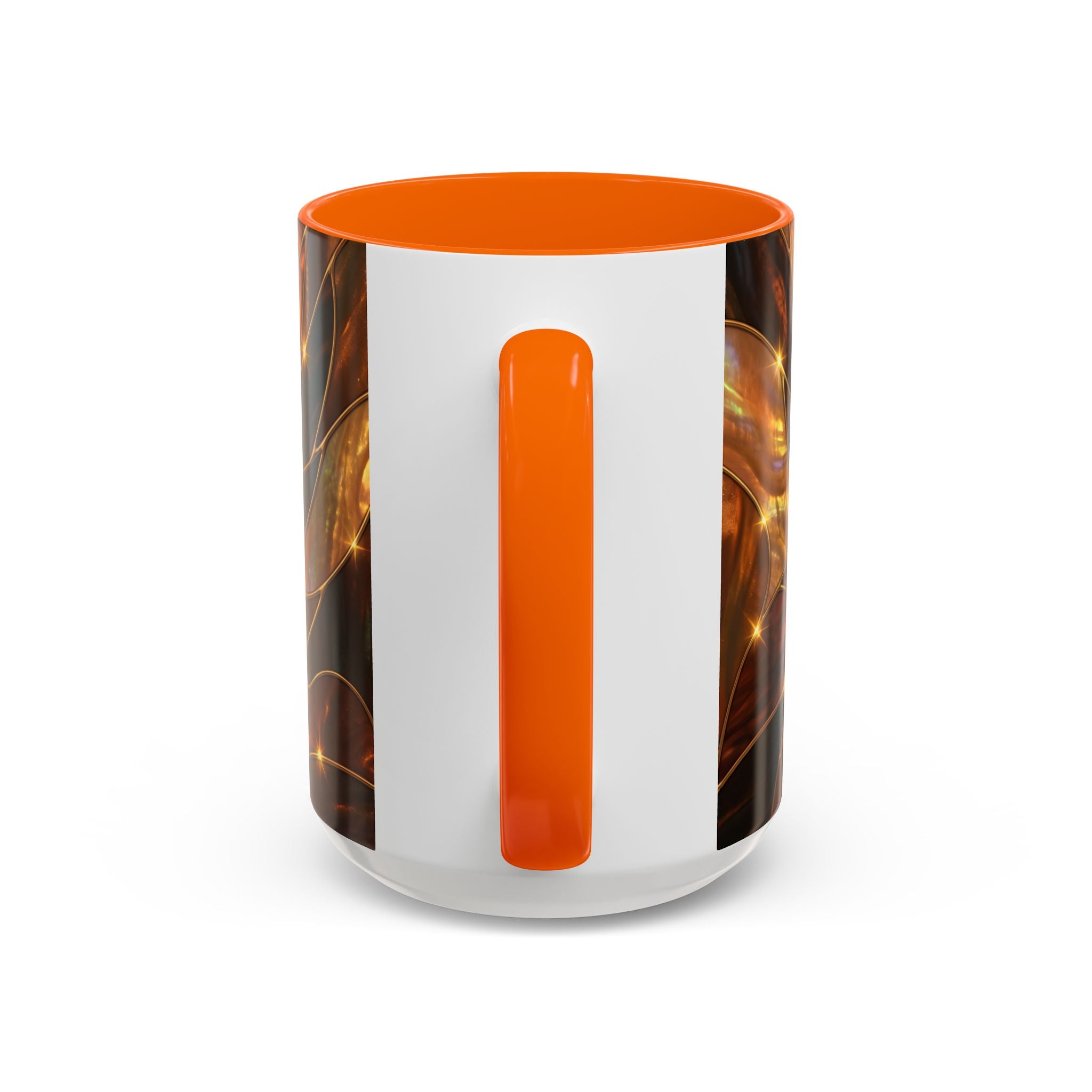 Amber Tiger Stained Glass Style Mug