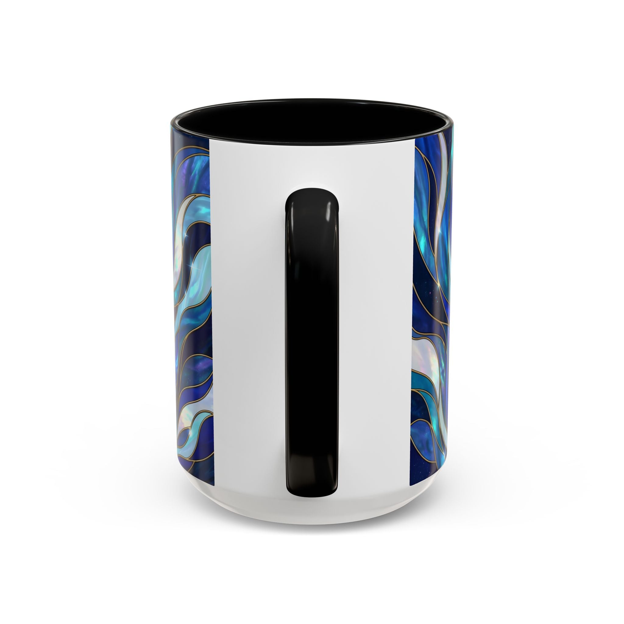 Cobalt Wolf Stained Glass Style Mug