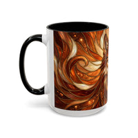 Ember Wolf Stained Glass Style Mug