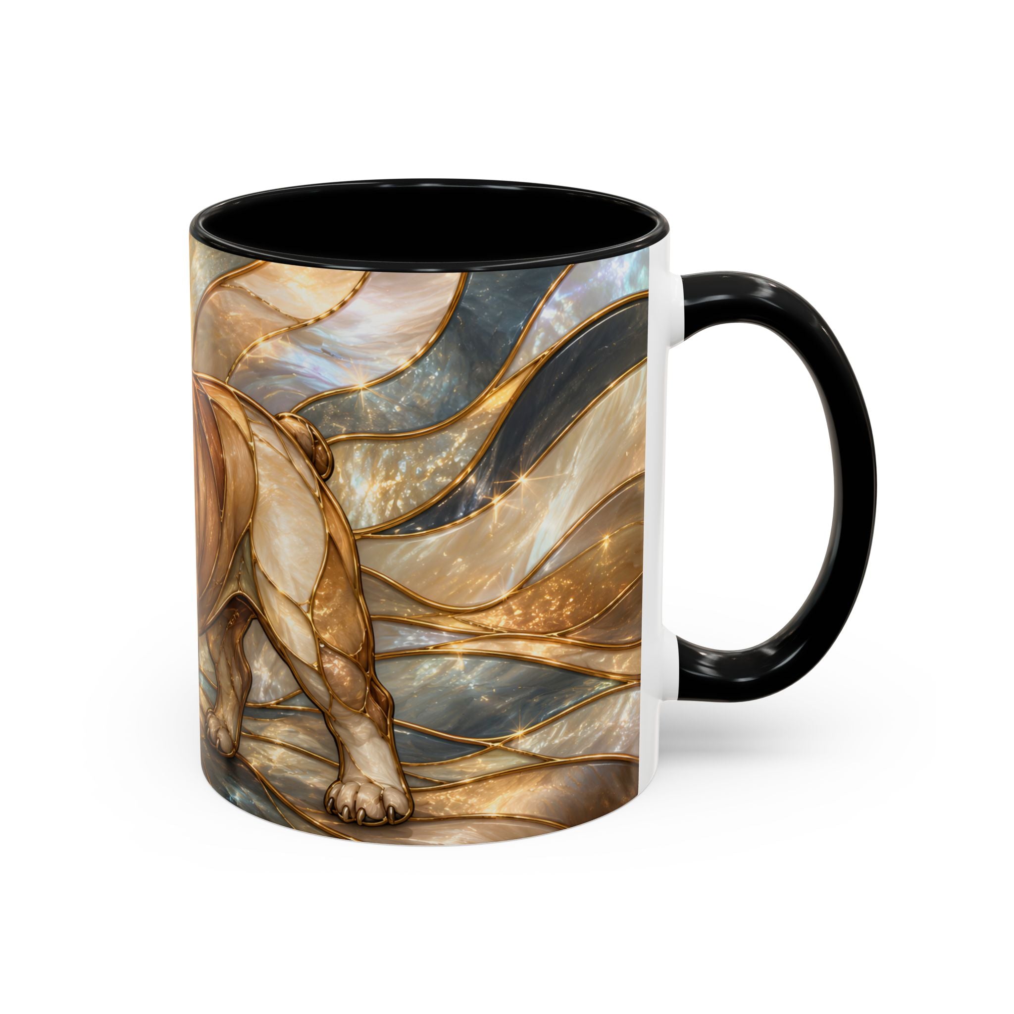 Regal Bulldog Stained Glass Style Mug
