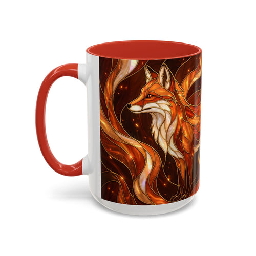 Ember Fox Stained Glass Style Mug