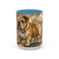 Regal Bulldog Stained Glass Style Mug