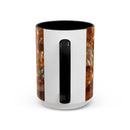 Golden Tiger Stained Glass Style Mug