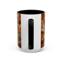 Golden Tiger Stained Glass Style Mug
