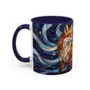 Midnight Fox Stained Glass Style Mug