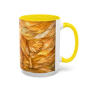 Golden Glow Golden Retriever Stained Glass Style Mug
