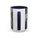 Starlight Wolf Stained Glass Style Mug
