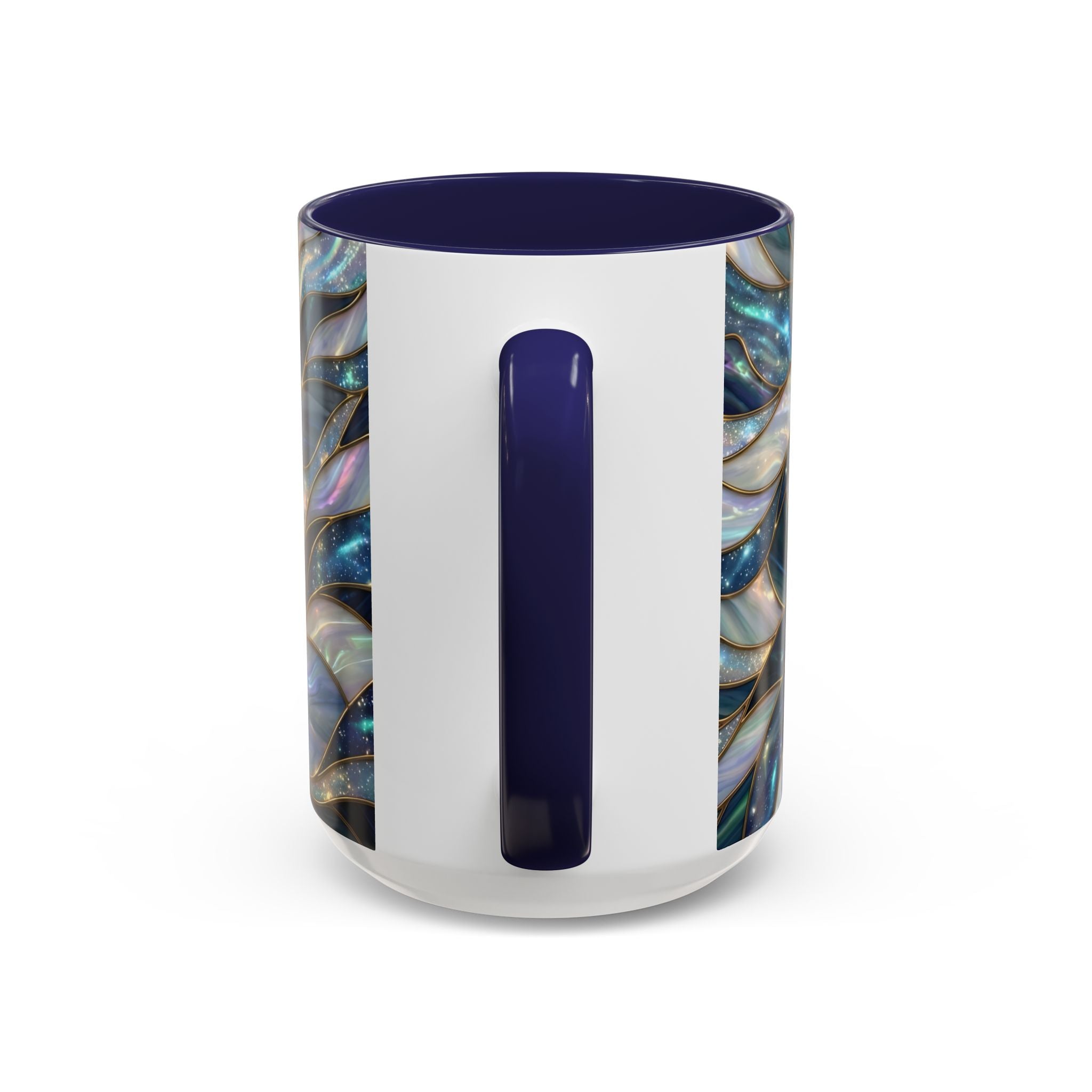 Sapphire Glow French Bulldog Stained Glass Style Mug