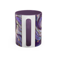 Purple Lion Stained Glass Style Mug