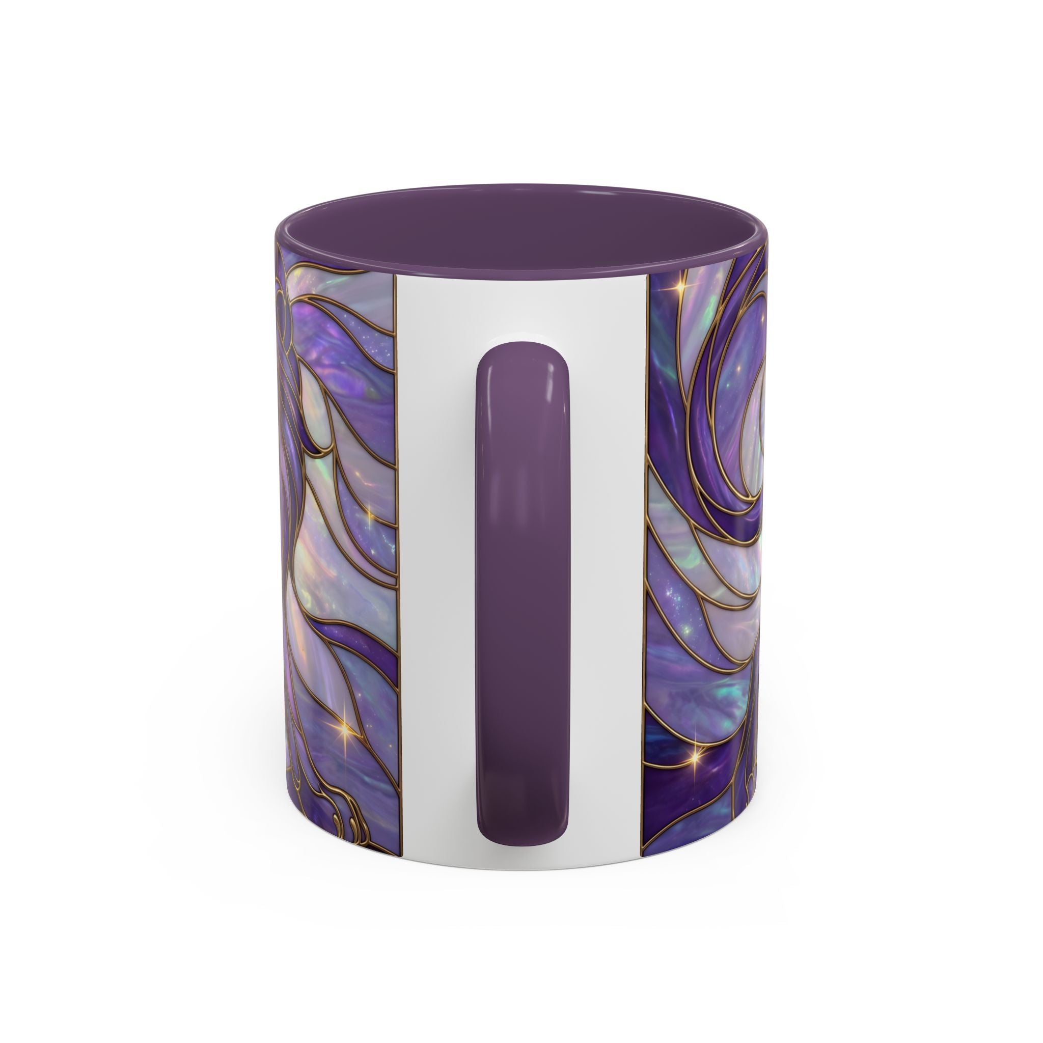 Purple Lion Stained Glass Style Mug